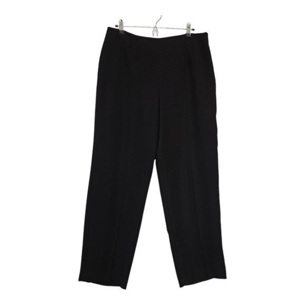Talbots Womens Black Dress Pants Size 14 Side Zip Lined Straight Leg Career